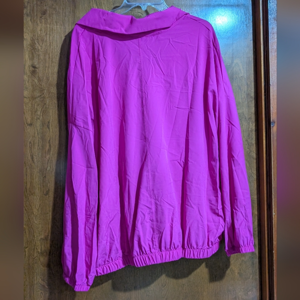 White Birch 3x NWT Vibrant Pink Long Sleeve Blouse - Picture 4 of 6